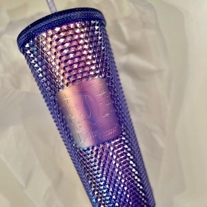 DISNEYLAND STARBUCKS IRIDESCENT PURPLE STUDDED VENTI TUMBLER | NEW IN BOX